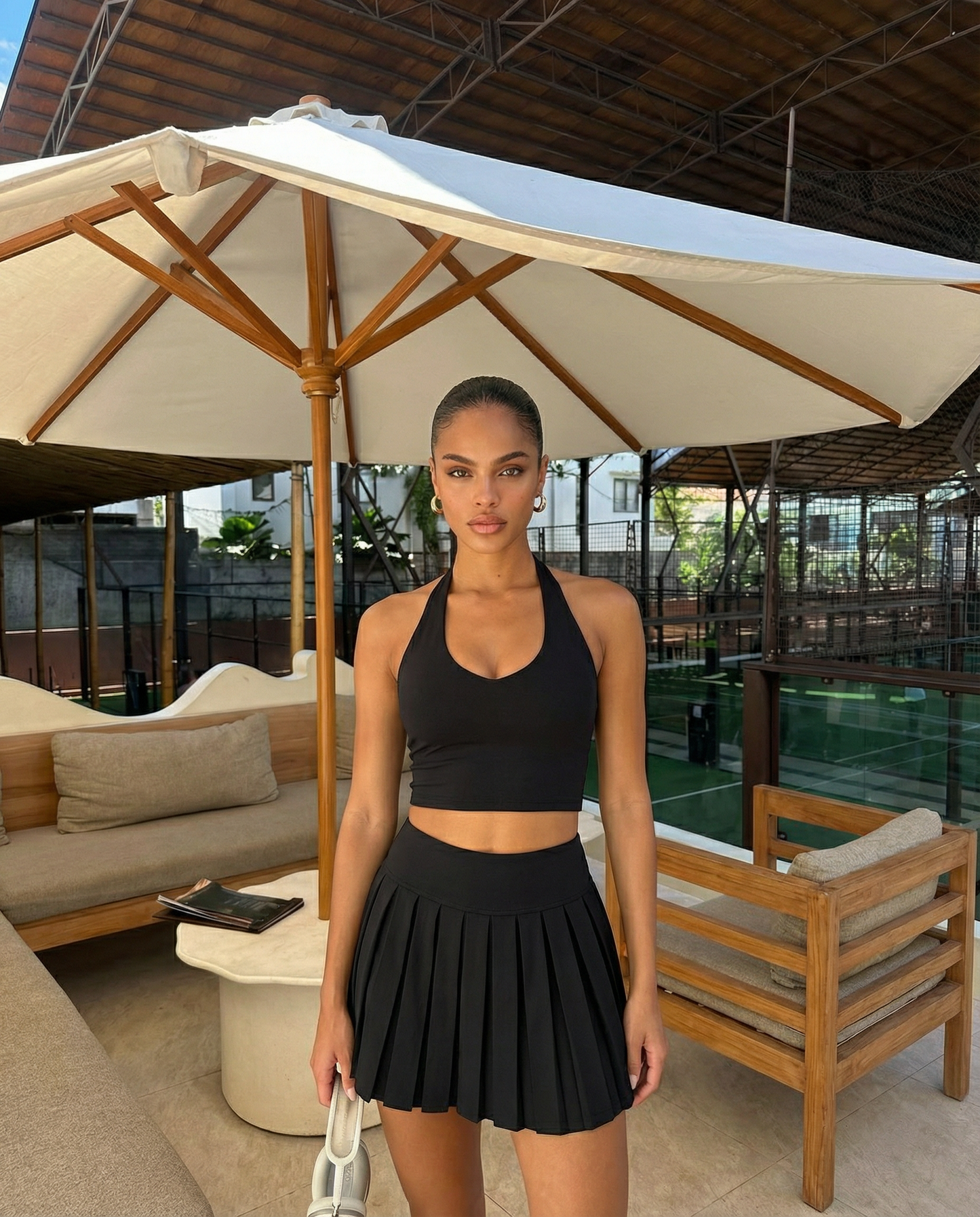 High Waisted Padel Skirt Set | Ladies Activewear Set
