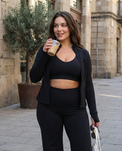 High Waisted Activewear Set | 3-Piece Matching Workout Set for Women