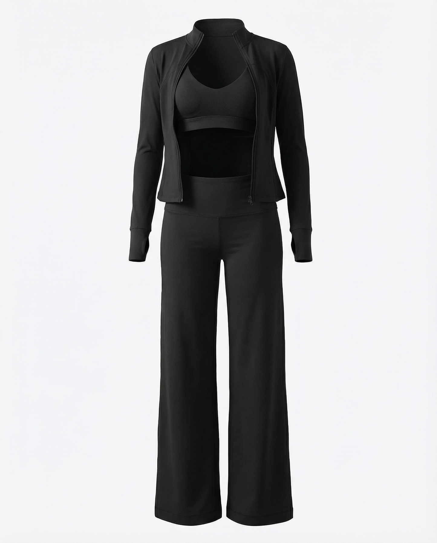 High Waisted Activewear Set | 3-Piece Matching Workout Set for Women