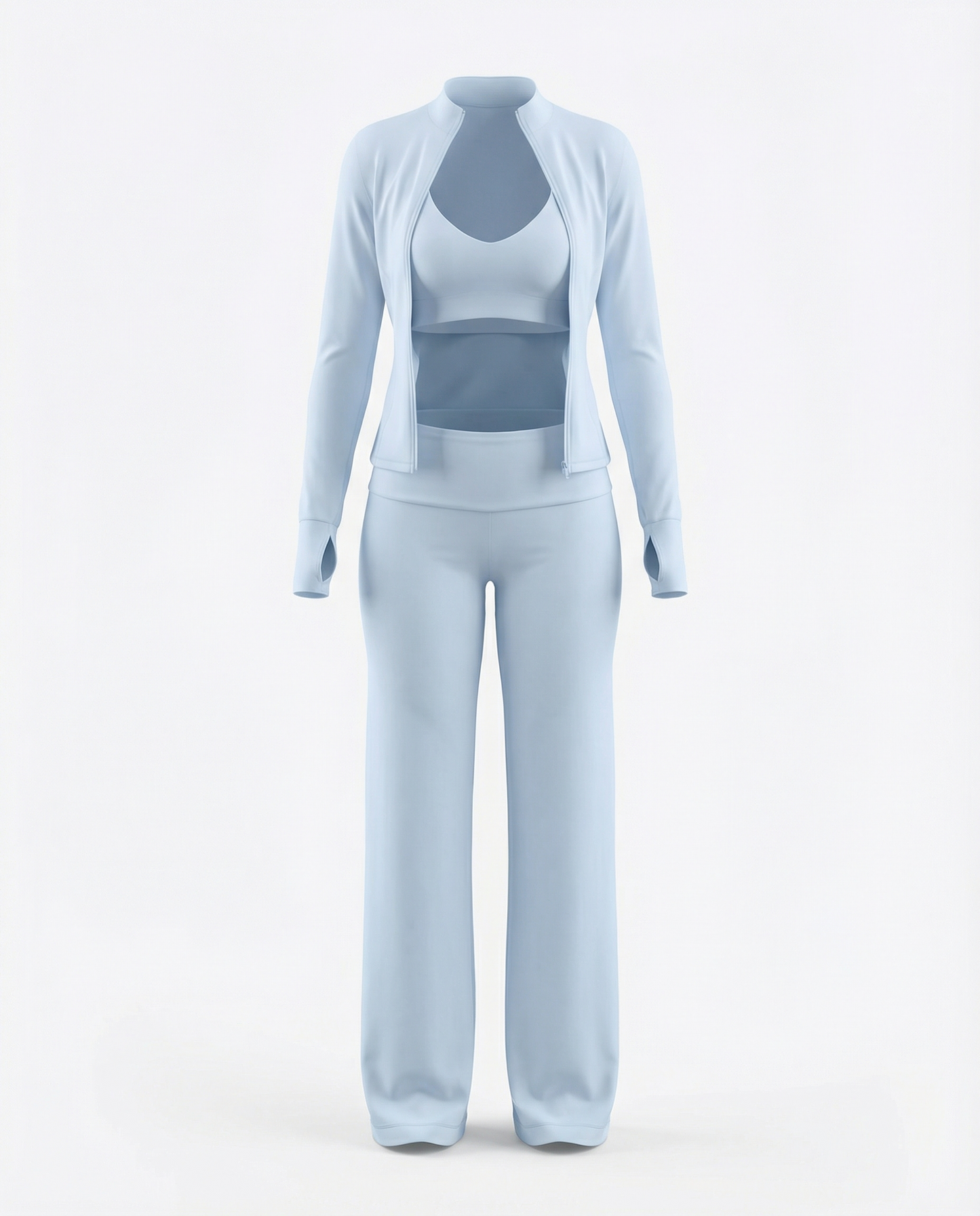High Waisted Activewear Set | 3-Piece Women's Outfit