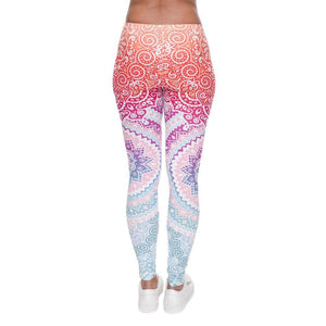 Aztec Round Ombre High Waist Leggings