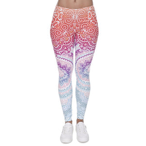 Aztec Round Ombre High Waist Leggings