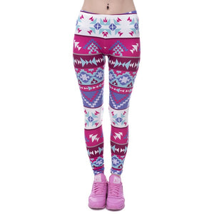 Aztec Round Ombre High Waist Leggings