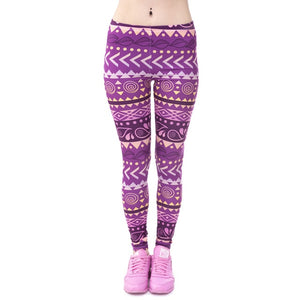 Aztec Round Ombre High Waist Leggings