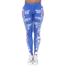 Load image into Gallery viewer, Aztec Round Ombre High Waist Leggings