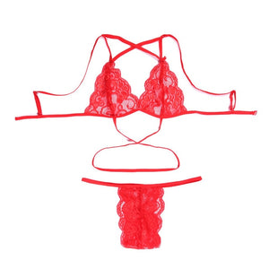 High Waist G-String Suit Lingerie Set