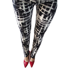 Load image into Gallery viewer, Guitar Plaid Thin Leggings