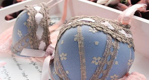 Three-Row Lace Embroidery Lingerie