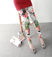 Load image into Gallery viewer, Guitar Plaid Thin Leggings