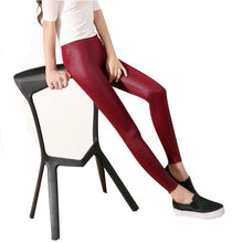 Load image into Gallery viewer, Fashion Faux Leather Leggings